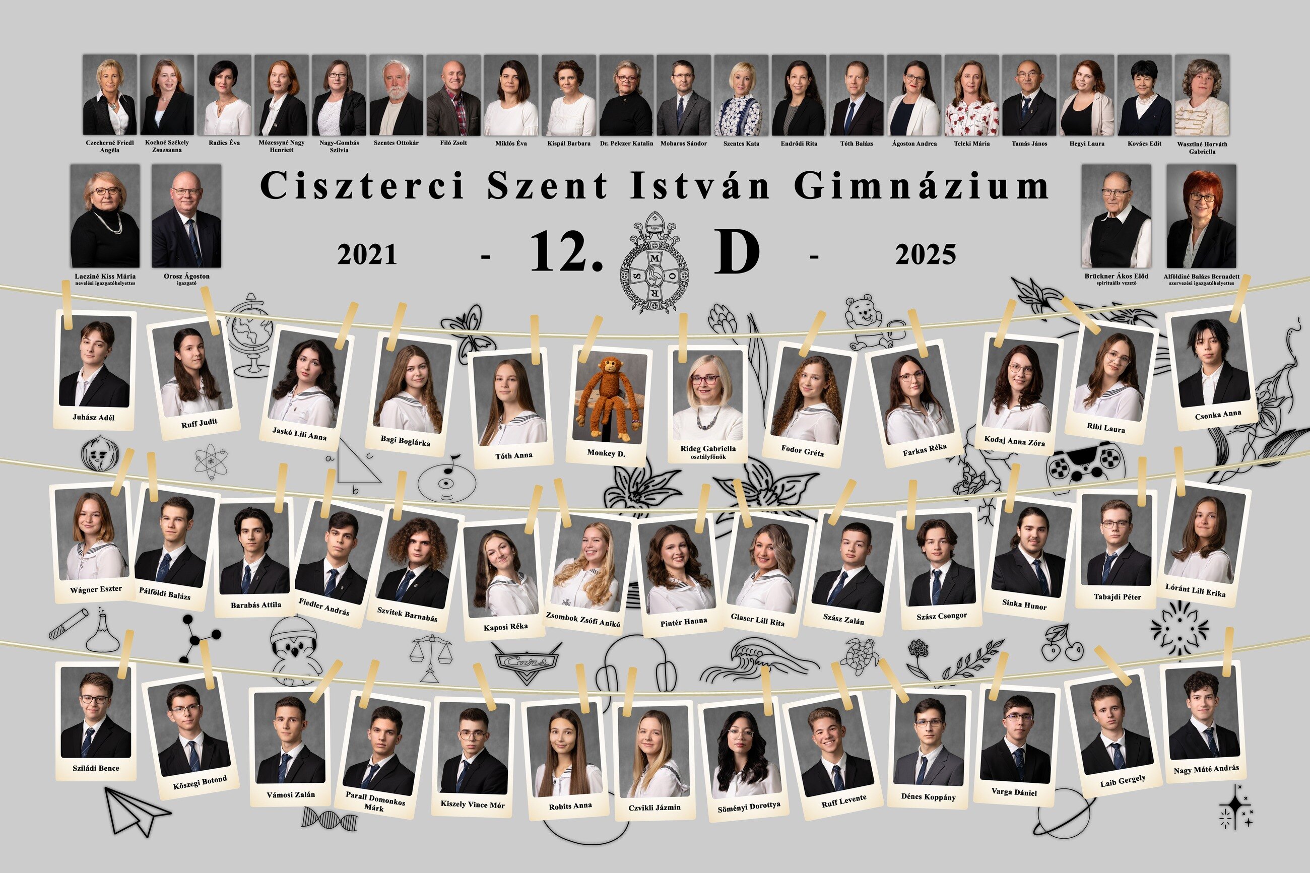 Ciszterci Szent István Gimnázium 12.D tabló