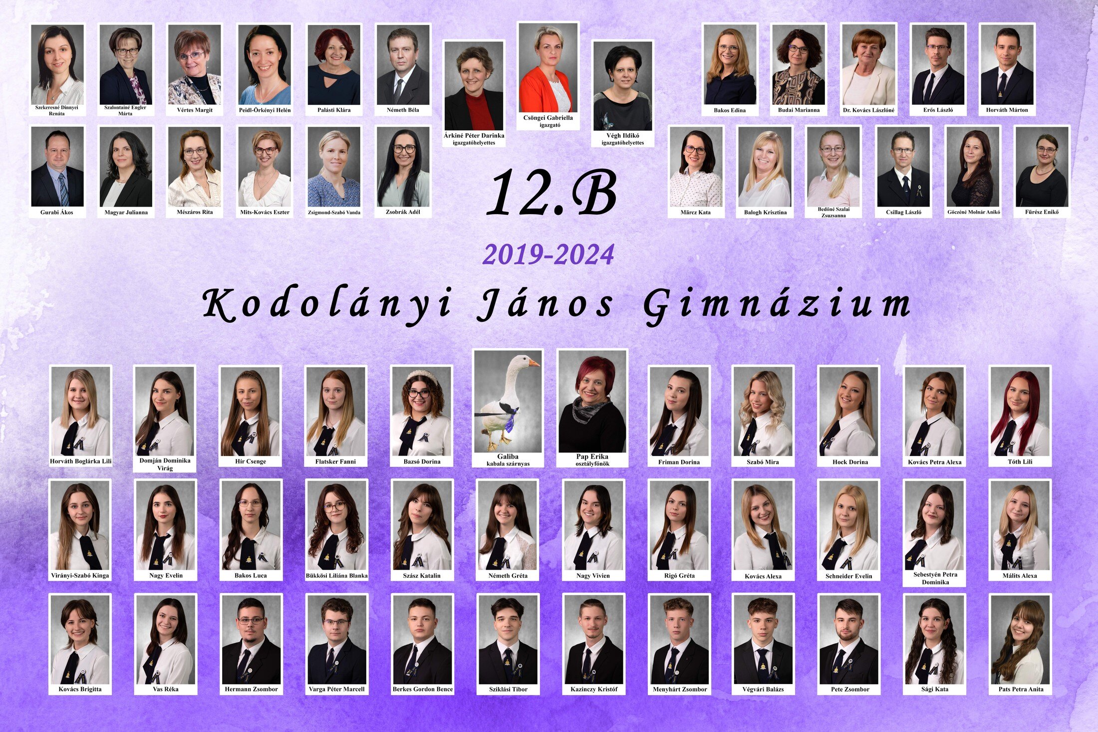 Kodolányi János Gimnázium 12.B tabló