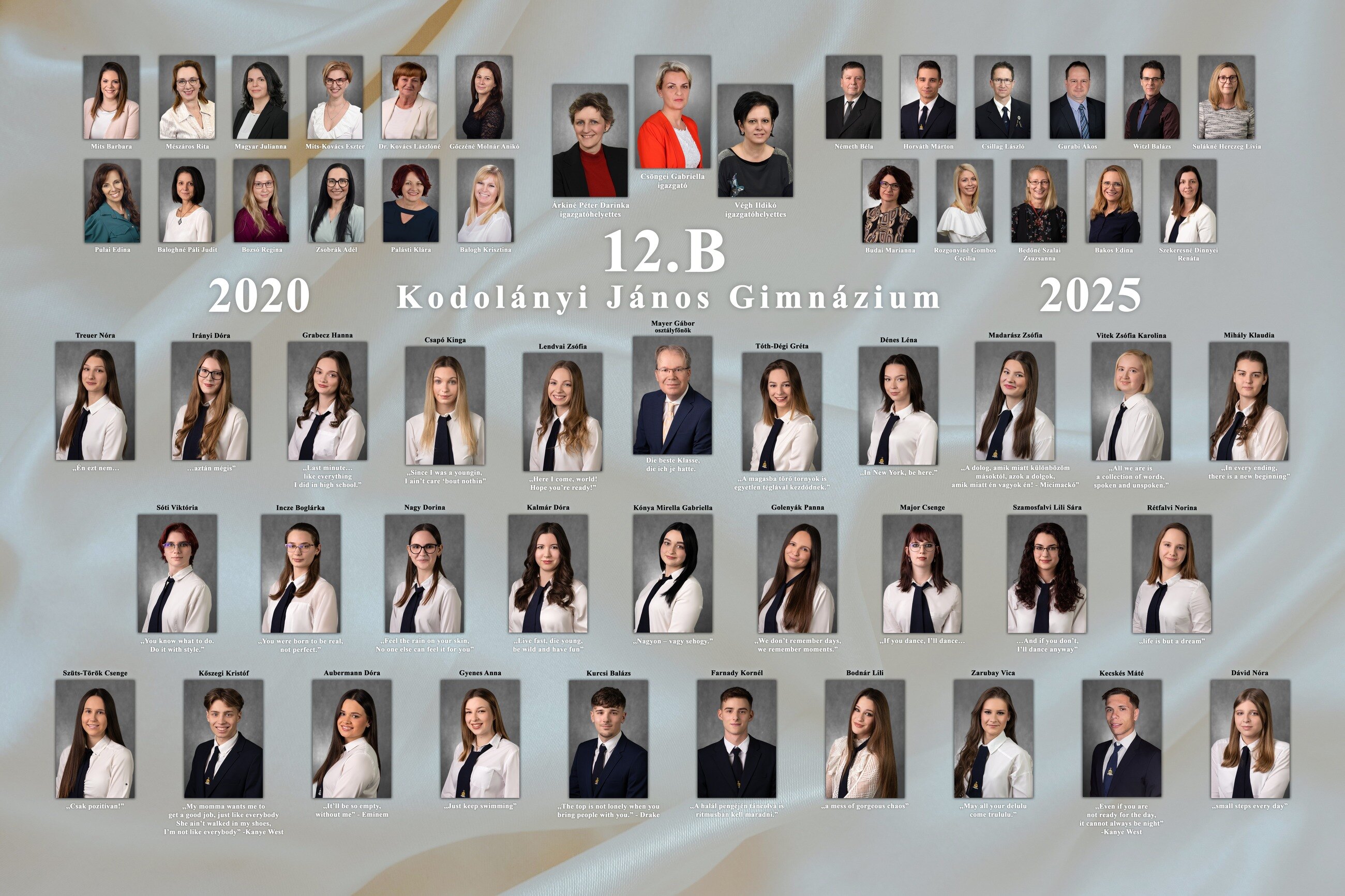 Kodolányi János Gimnázium 12.B tabló