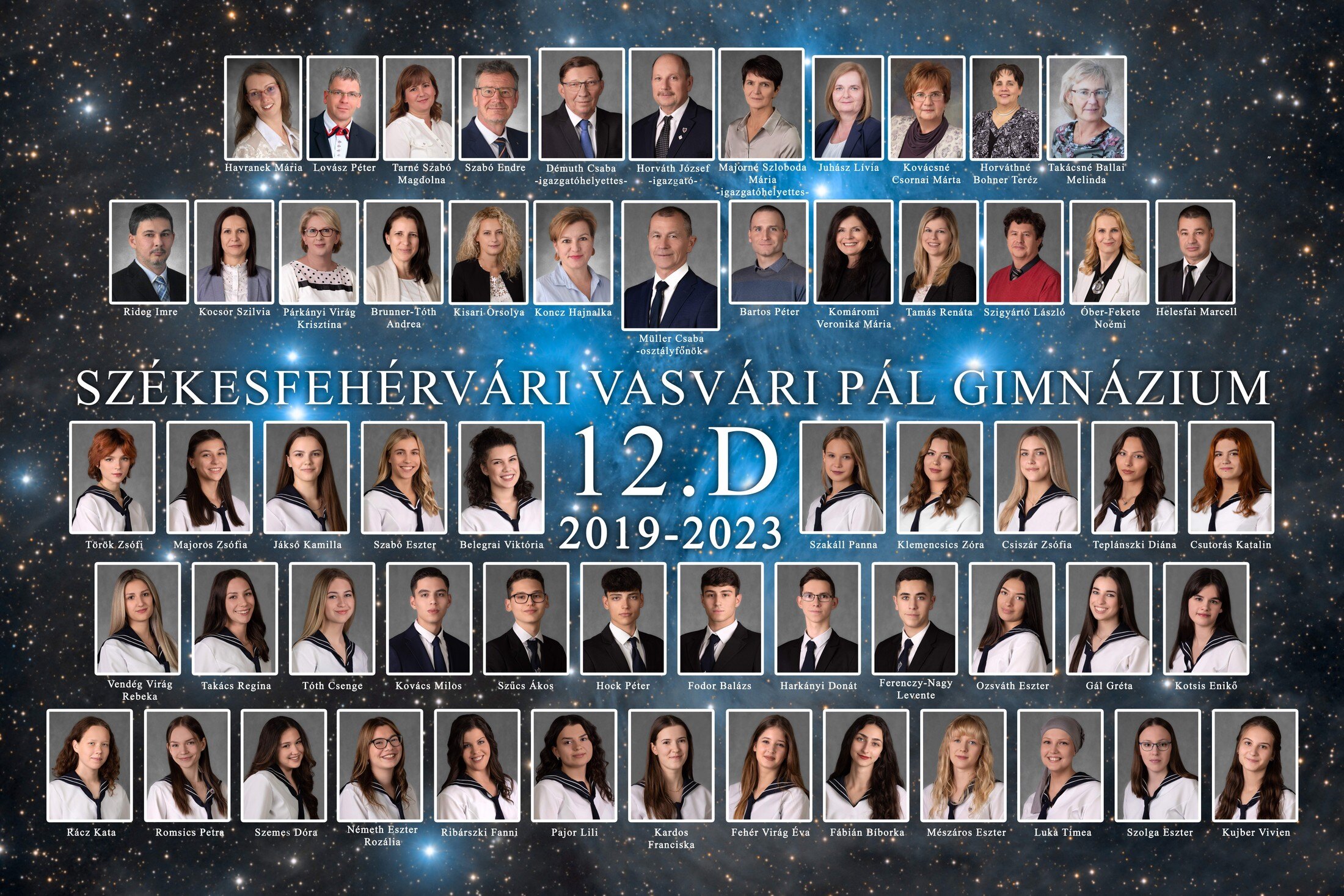 Vasvári Pál Gimnázium 12.D tabló